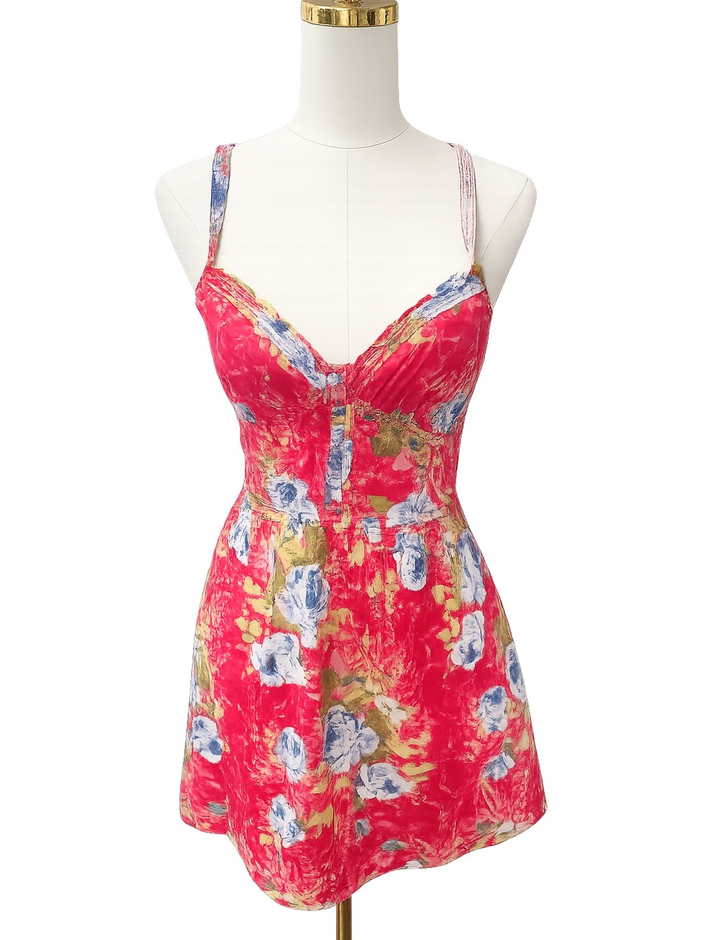 Abercrombie & Fitch Red Floral Dress